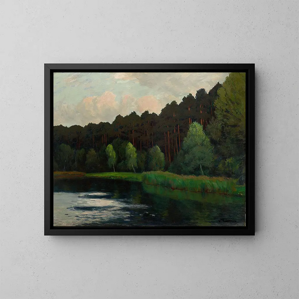 Müritz-järvestä - Walter Leistikow — kehystetty taideteos seinällä