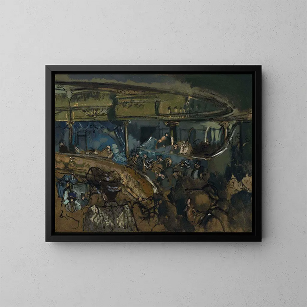 L'Eldorado - Walter Richard Sickert — kehystetty taideteos seinällä