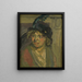 Sininen hattu - Walter Richard Sickert — kehystetty taideteos seinällä