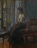 Naisten istuva maalaus ikkunassa - Walter Richard Sickert — näkymä teoksesta