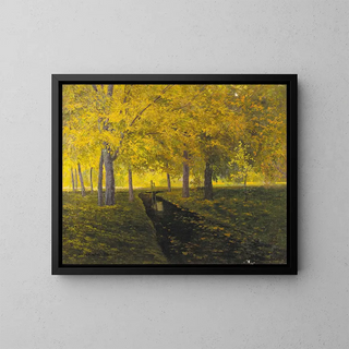 Walter Stoitzner - Bach im Herbstwald.webp