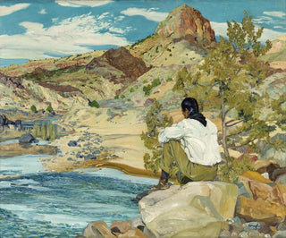Sur le Rio Grande - Walter Ufer — näkymä teoksesta