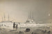 HMS Assistance ja Pioneer -maalaus talvialueilla Päivänvalon paluu - Walter William May — näkymä teoksesta