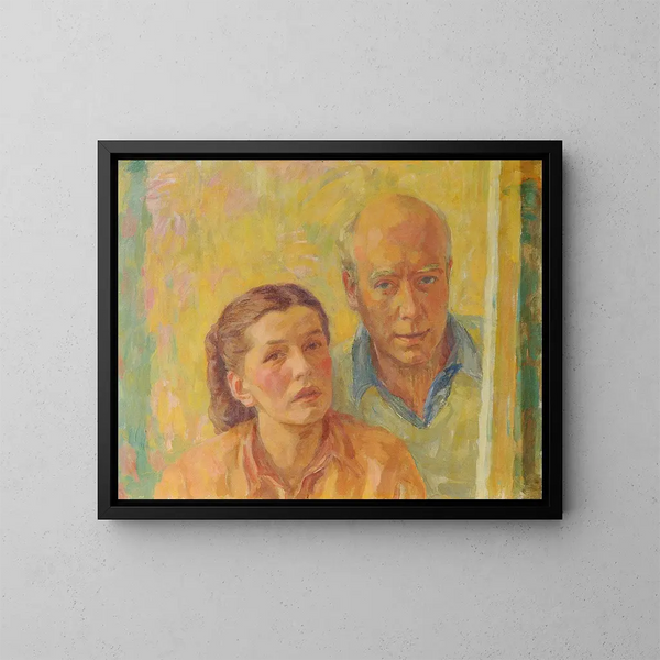 Portrait double de Walter et Grete Gamerith - Walther Gamerith — kehystetty taideteos seinällä