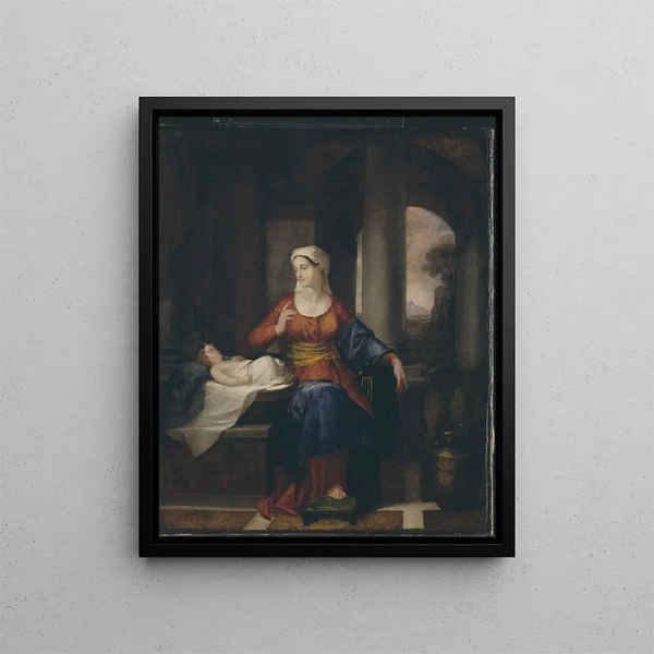 Washington Allston - Mother Watching Her Child.webp