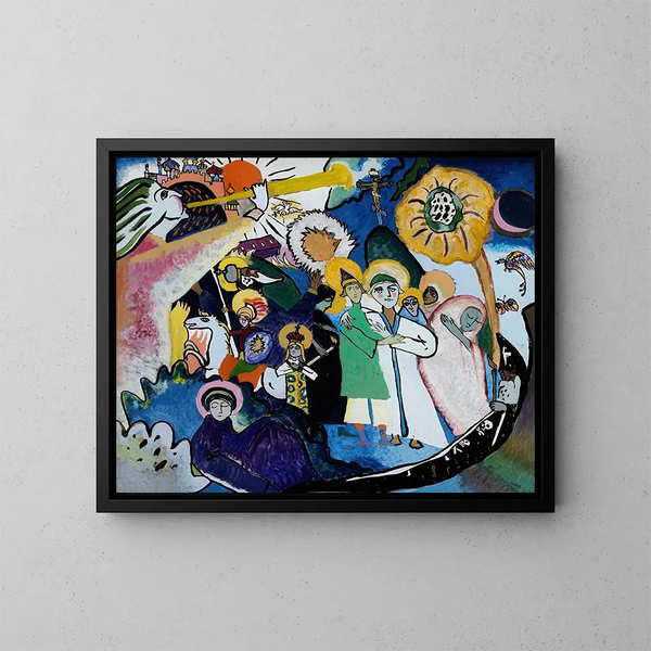 La Toussaint I - Wassily Kandinsky — kehystetty taideteos seinällä