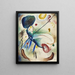 Akvarellimaalauksen viivalla - Wassily Kandinsky — kehystetty taideteos seinällä