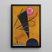 Kontakti - Wassily Kandinsky — kehystetty taideteos seinällä