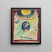 Kansikuvan The Blue Rider III - Wassily Kandinsky | Maalaus — kehystetty taideteos seinällä