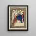 Kansikuvakuvitus The Blue Rider II - Wassily Kandinsky — kehystetty taideteos seinällä