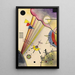 Selkeä yhteys - Wassily Kandinsky — kehystetty taideteos seinällä