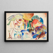 Esquisse pour Tous les Saints II, koostumus pyhimyksistä - Wassily Kandinsky — kehystetty taideteos seinällä