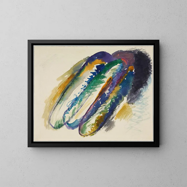 luonnoskompositiosta VII - Wassily Kandinsky — kehystetty taideteos seinällä