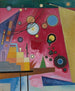 Punainen maalaus intensiivinen - Wassily Kandinsky — näkymä teoksesta