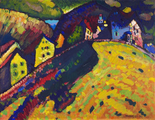 Maisons à Murnau - Wassily Kandinsky — näkymä teoksesta