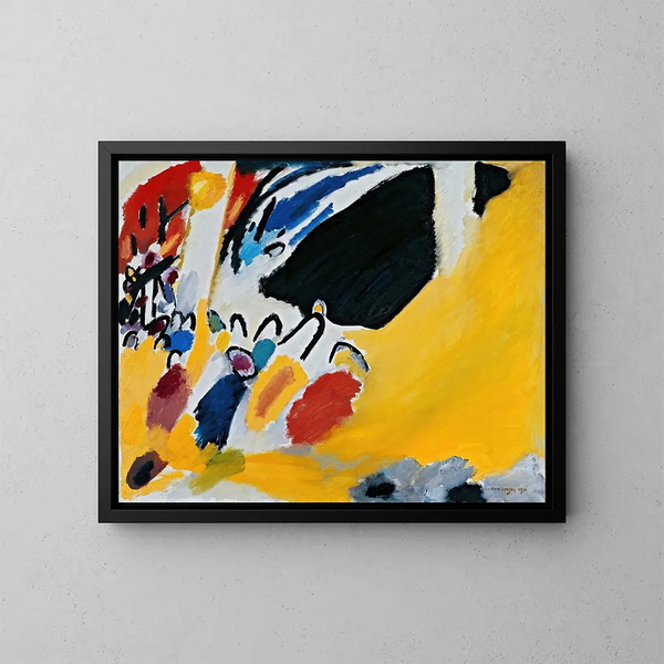 Impression III: konsertti - Wassily Kandinsky — kehystetty taideteos seinällä