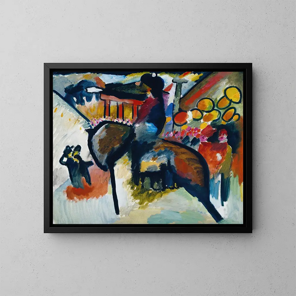Impression IV: Gendarme - Wassily Kandinsky — kehystetty taideteos seinällä