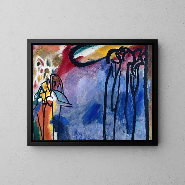 Improvisation 19 - Wassily Kandinsky — kehystetty taideteos seinällä