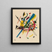 Pienet maailmat I - Wassily Kandinsky — kehystetty taideteos seinällä