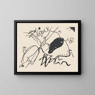 Klnge Pl02 - Wassily Kandinsky — kehystetty taideteos seinällä
