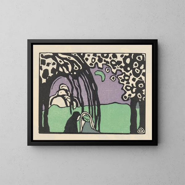 Klnge Pl20 - Wassily Kandinsky — kehystetty taideteos seinällä