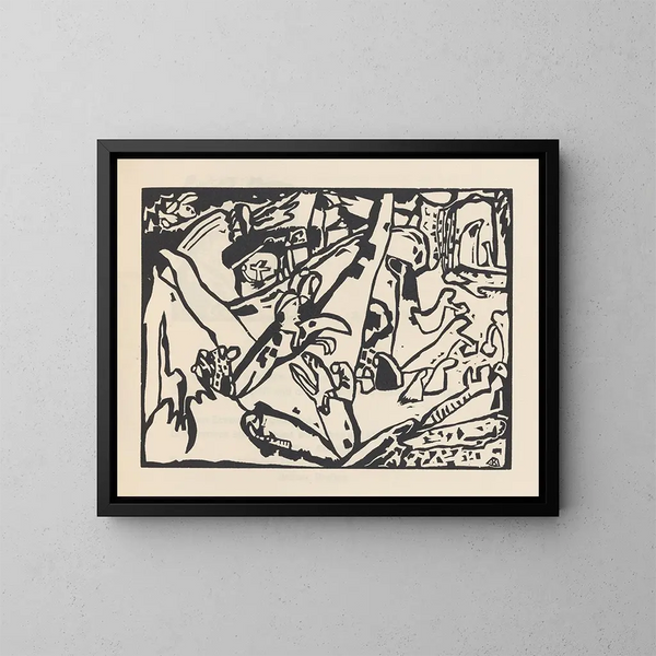 Klnge Pl24 - Wassily Kandinsky — kehystetty taideteos seinällä