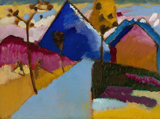 Rue droite de Kochel - Wassily Kandinsky — näkymä teoksesta
