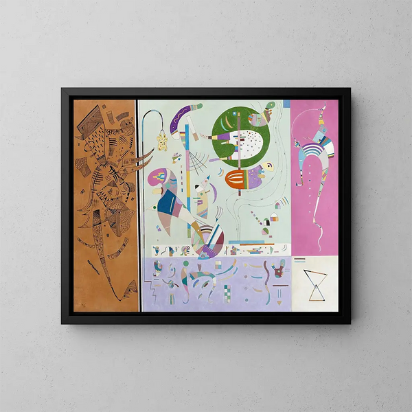 Osallistujat - Wassily Kandinsky — kehystetty taideteos seinällä