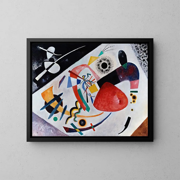 Tache rouge II - Wassily Kandinsky — kehystetty taideteos seinällä