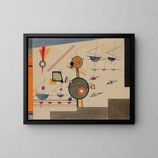Flottement - Wassily Kandinsky — kehystetty taideteos seinällä