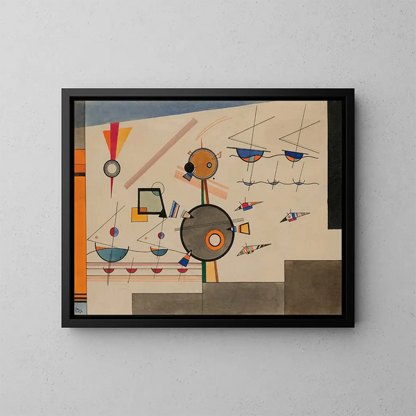 Flottement - Wassily Kandinsky — kehystetty taideteos seinällä