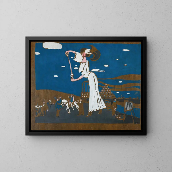 Esquisse pour une affiche d'une brasserie française - Wassily Kandinsky — kehystetty taideteos seinällä
