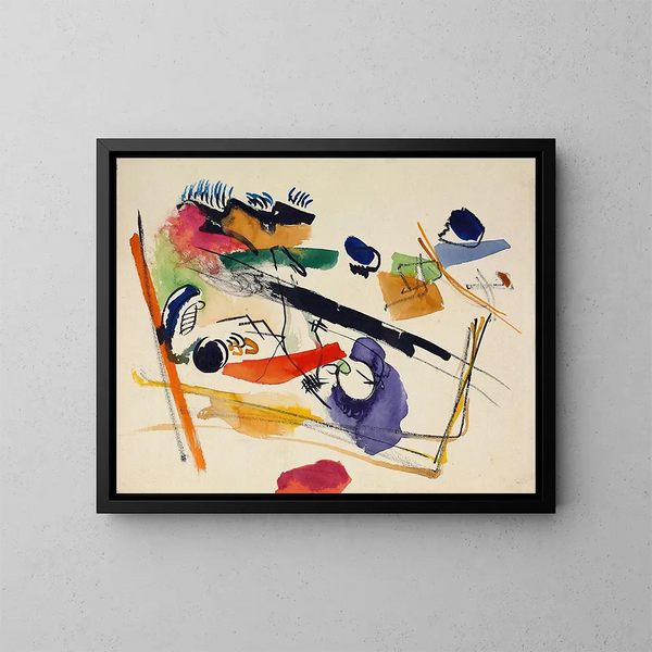 Nimetön - Wassily Kandinsky — kehystetty taideteos seinällä