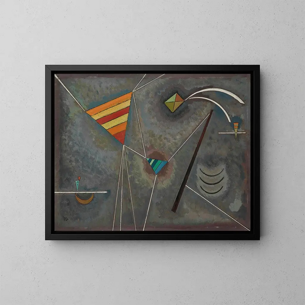 Reliure blanche - Wassily Kandinsky — kehystetty taideteos seinällä