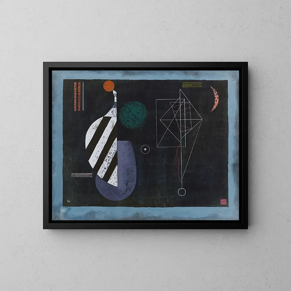 Yhteistyö kahden - Wassily Kandinsky — kehystetty taideteos seinällä