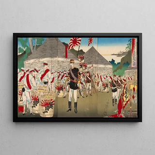 Watanabe Nobukazu - Triumphal Return of the Imperial Japanese Army from a Complete Victory at Asan.webp