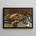 Luontoaiheinen still life vihanneksilla - Werner Neuhaus — kehystetty taideteos seinällä