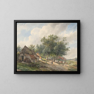 Wijnand Nuijen - Landschap met boerderijen en vee.webp