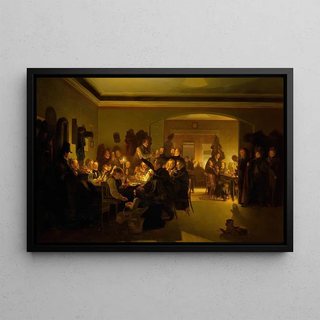 Wilhelm Bendz - Artists In Fincks CoffeeHouse In Munich.webp