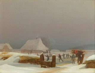 Wilhelm Bendz - Winter lanscape from Funen.webp