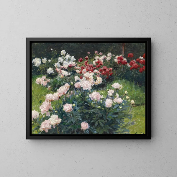 Pivoines - Wilhelm Bernatzik — kehystetty taideteos seinällä