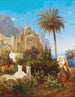 San Stefano Capri-kirkon maalaus - Wilhelm Emil Robert Heck — näkymä teoksesta