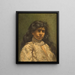 Muotokuva nuoresta tytöstä - Wilhelm Friedenberg — kehystetty taideteos seinällä
