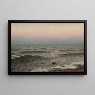 Wilhelm Jaensson - Evening by the Shore Motif from Oxelsund.webp