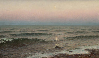 Wilhelm Jaensson - Evening by the Shore Motif from Oxelsund.webp