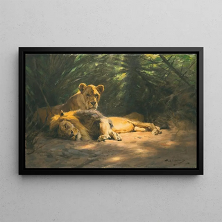 Wilhelm Kuhnert - The Lions Den.webp