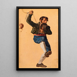 Wilhelm Marstrand - Italian Study for The St Anthony Feast Day in Rome.webp