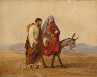 La Sainte Famille en fuite, esquisse - Wilhelm Marstrand — näkymä teoksesta