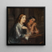 Femmes vénitiennes dans une église, esquisse pour une peinture du même titre, 1854 - Wilhelm Marstrand — kehystetty taideteos seinällä