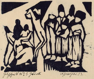 Ristiinnaulitseminen I - Wilhelm Morgner — näkymä teoksesta
